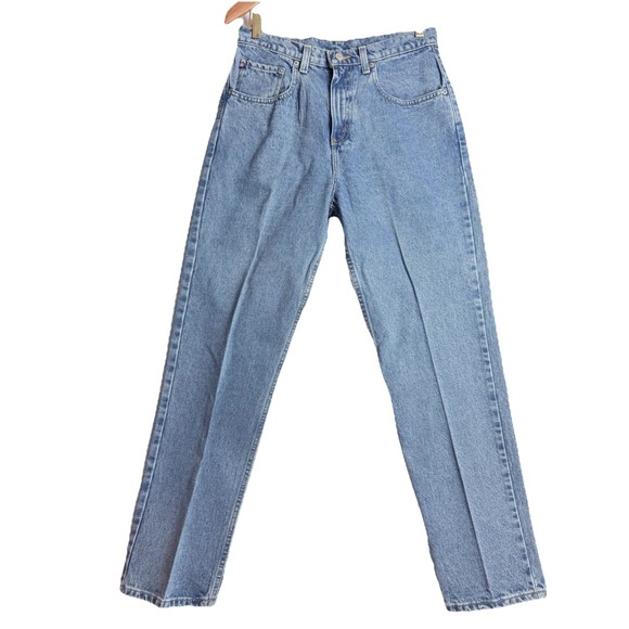 Vintage Polo Jeans Ralph Lauren Jeans Womens 12x31 90s Flag Patch Logo T23 - Picture 3 of 11